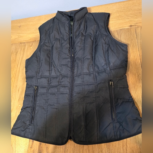 Eddie Bauer Jackets & Blazers - Eddie Bauer M Goose Down Vest Black Full Zip Puffer With Front Pockets